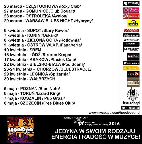 Hoodoo Band Trasa Hoodoo Band Trasa