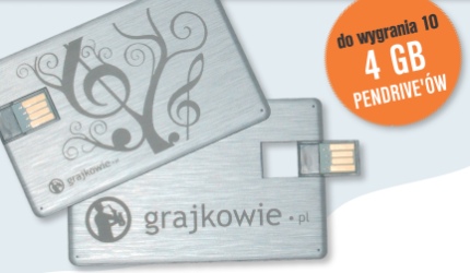 Wygraj 4 GB pendrive Grajkowie.pl