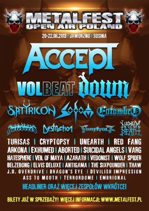 MetalFest 2013 accept