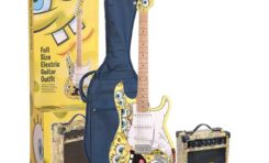 Vintage SpongeBob SquarePants Electric Guitar Outfit w magazynie TopGuitar