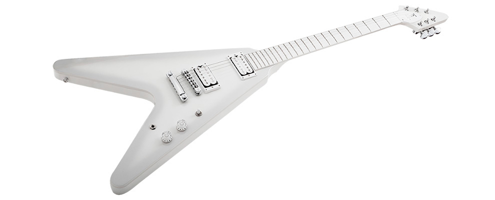 Gibson Brendon Small Snow Falcon Flying V - gitara elektryczna widok ogolny