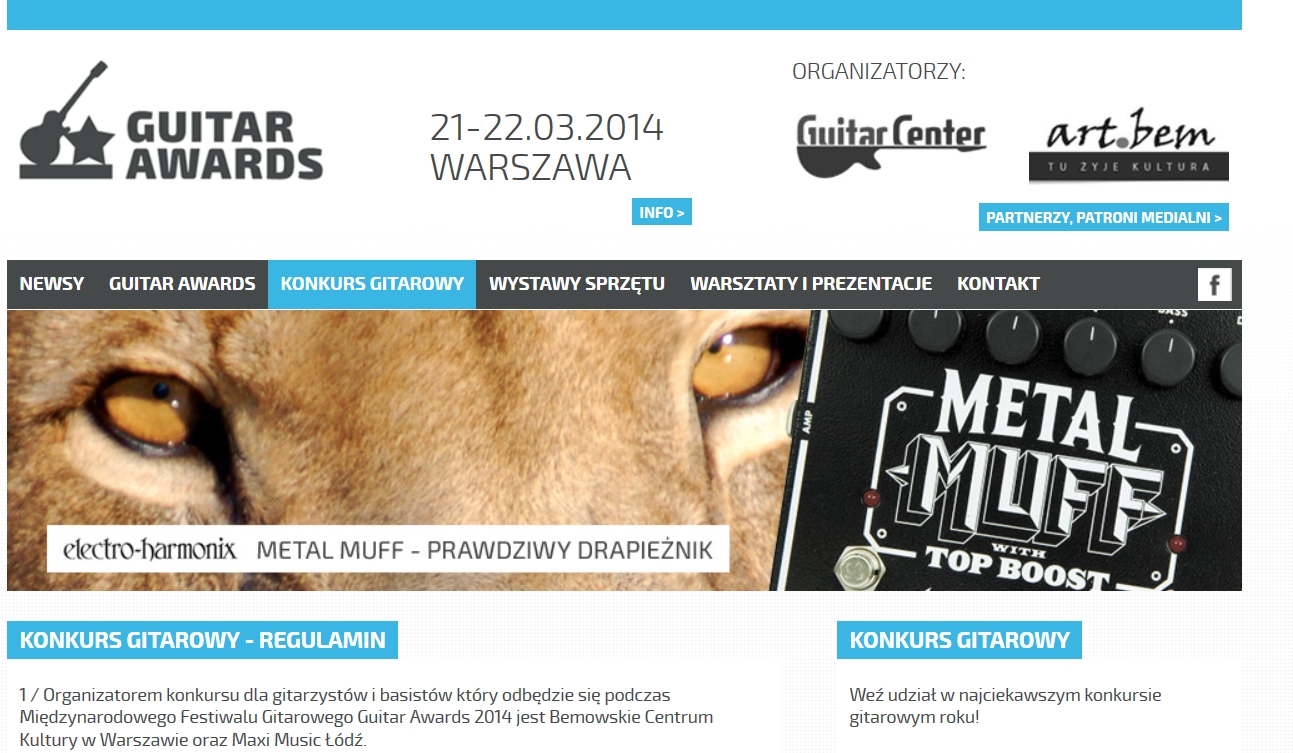 Festiwal Gitarowy Guitar Awards 2014