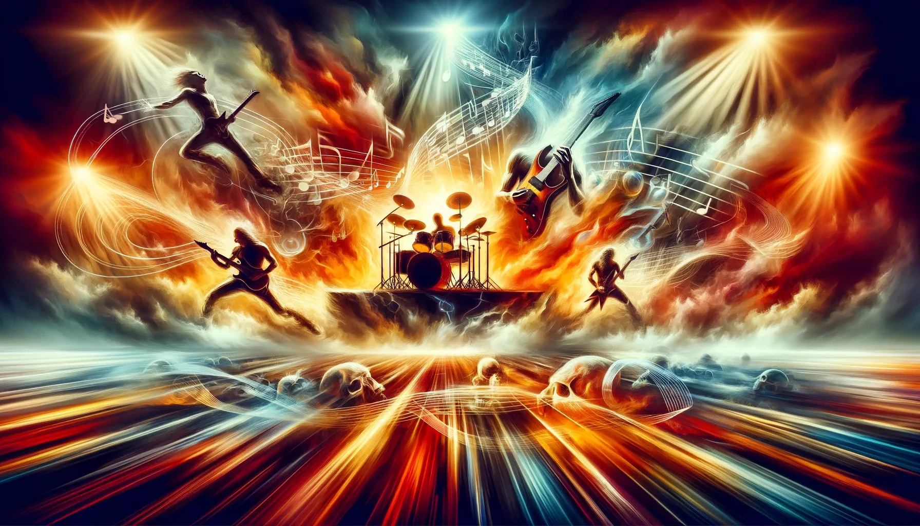 Metallica utwory - grafika ilustracyjna