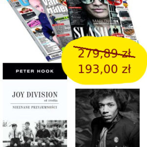 Pakiet 5: prenumerata TopGuitar + książka Joy Division + CD Jimi Hendrix