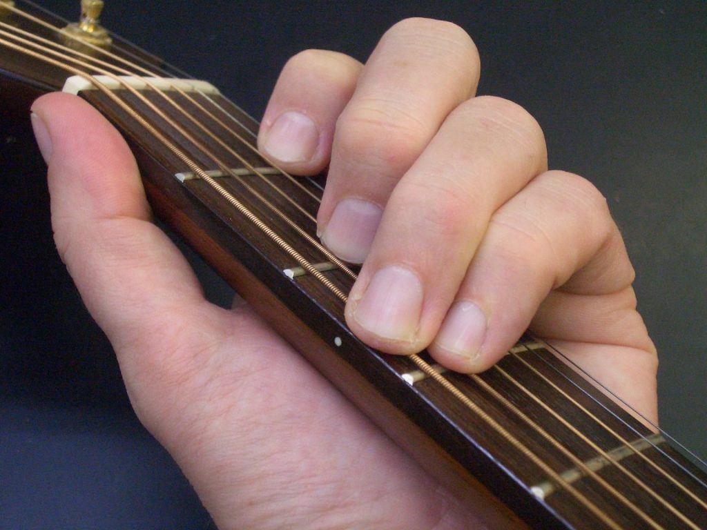 Akord - chwyt gitarowy - C-dur