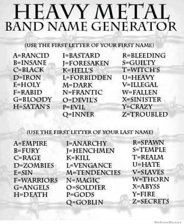 heavy-metal-band-name-generator