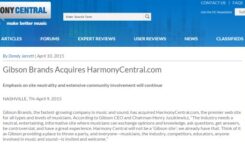 Harmony Central własnością Gibson Brands