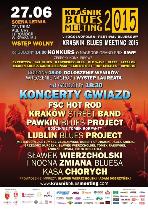 VII Ogólnopolski Festiwal Bluesowy KRAŚNIK BLUES MEETING 2015