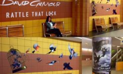 Promocja płyty Davida Gilmoura: Ptaki w warszawskim metrze