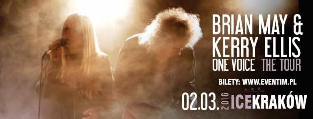 Brian May i Kerry Ellis w marcu w Krakowie