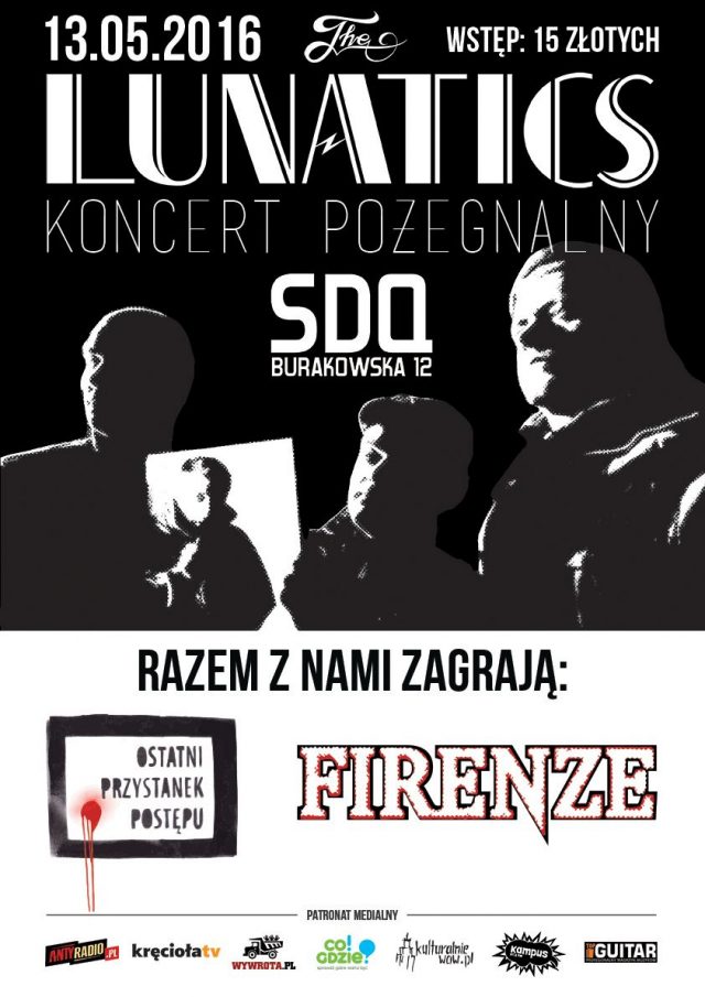 The Lunatics_koncert pożegnalny_plakat mały