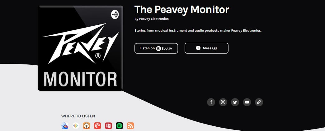 Peavey Electronics – seria podcastów „Peavey Monitor”