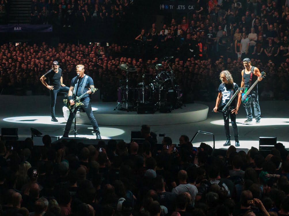 Metallica podczas koncertu w O2 Arena w Londynie