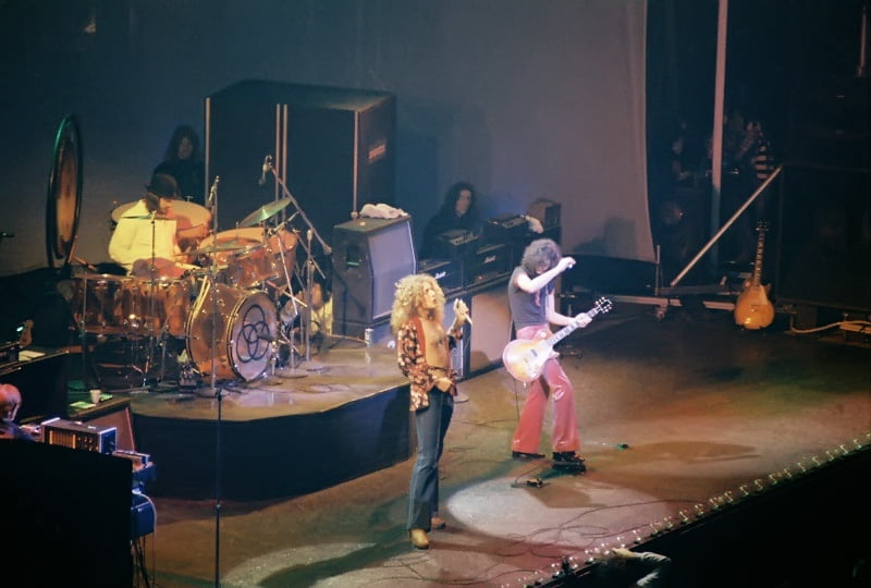 Led Zeppelin Chicago 1975, fot. Wikipedia na licencji CC