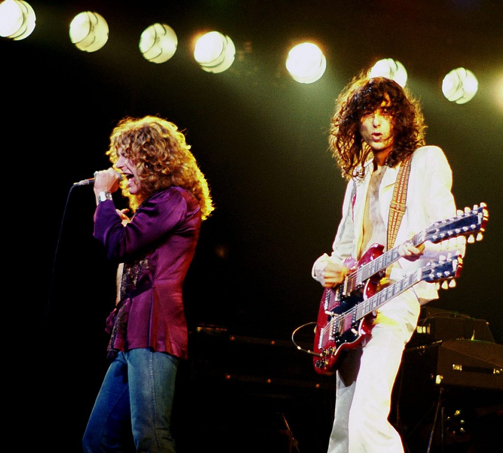 Led Zeppelin Chicago 1977 fot. Wikipedia na licencji CC