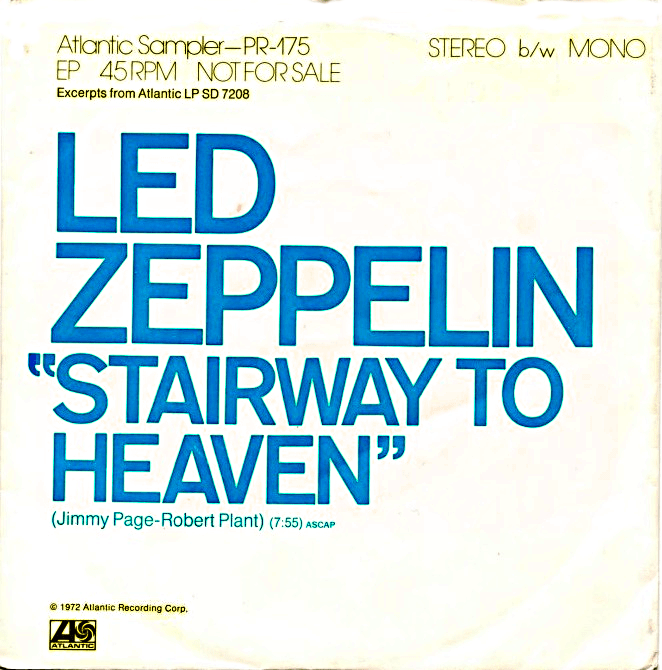 "Stairway to Heaven" - singiel promocyjny dla rozgłośni radiowych