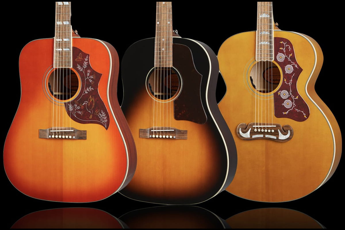 Epiphone Inspired By Gibson Hummingbird J-45 J-200