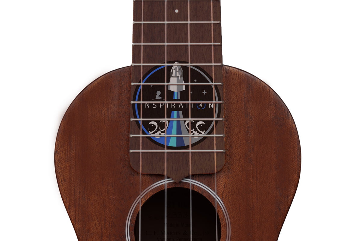 Martin ukulele Inspiration4 (fot. C.F. Martin / SpaceX)