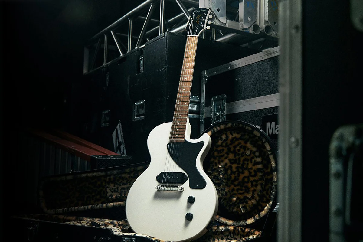 エピフォン ビリー ジョー アームストロング Les Paul Junior Epiphone Billie Joe Armstrong Les Paul Junior, Classic White