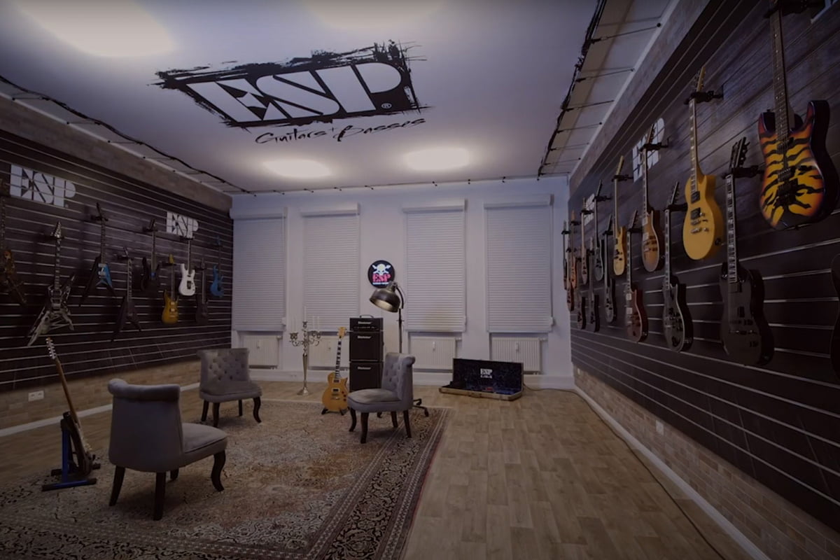 ESP Guitars Showroom (fot. YouTube / Sound Service)