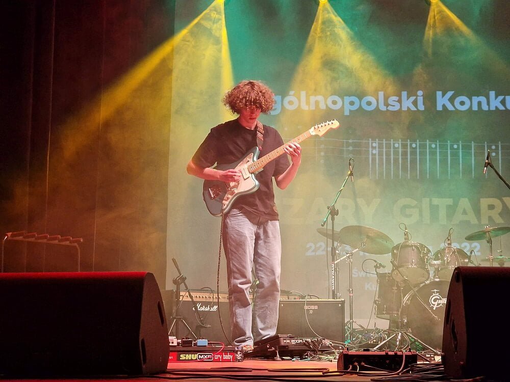 II miejsce w kategorii zaawansowanej, Mateusz Tomiak- Studio Gitary Music Heaven w Koszalinie, fot Dariusz Domański