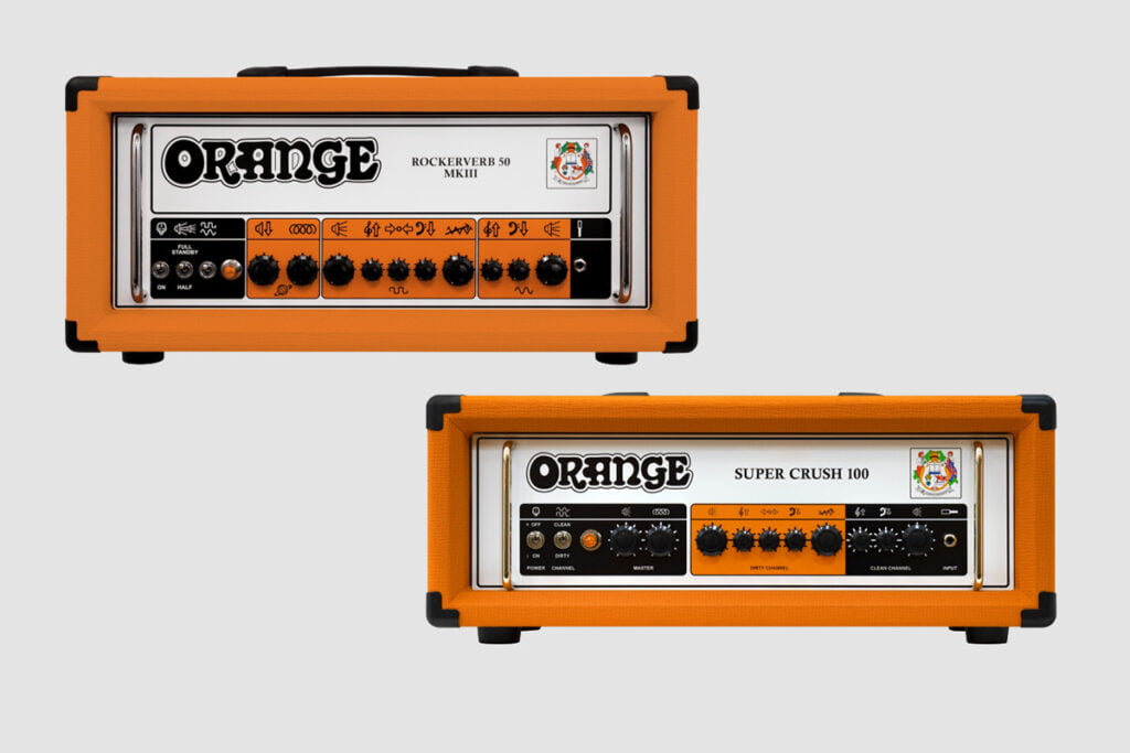 Orange Rockerverb 50 MkIII i Super Crush 100 (fot. Orange Amplifiers)