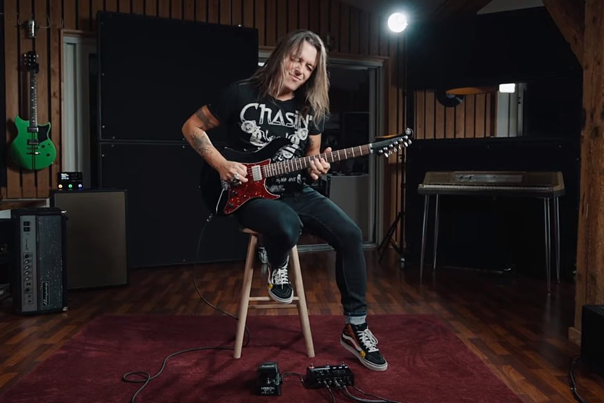 Søren Andersen Line 6 HX Stomp (fot. YouTube / Line 6 Movies)