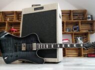 ESP LTD Deluxe Phoenix 1000 See Thru Black Sunburst - złoty ptak