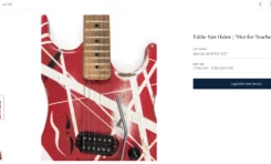 Gitara Kramer Eddiego Van Halena z teledysku "Hot For Teacher" sprzedana za prawie 4 miliony dolarów!