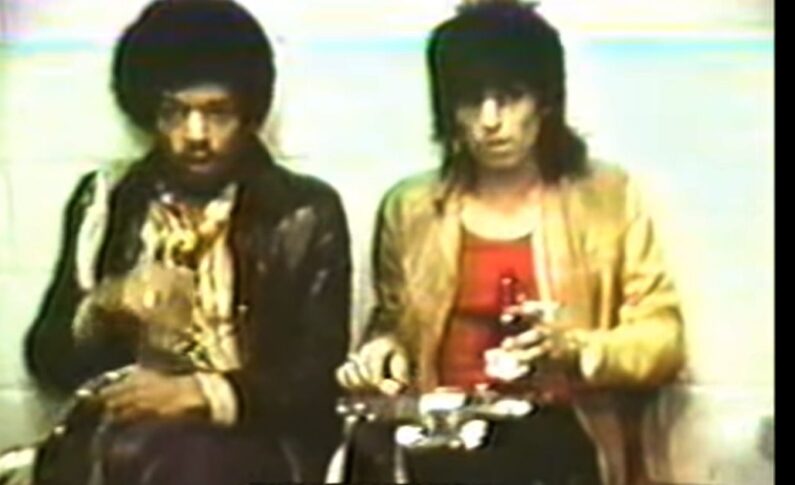 Jimi Hendrix i The Rolling Stones razem na backstage'u