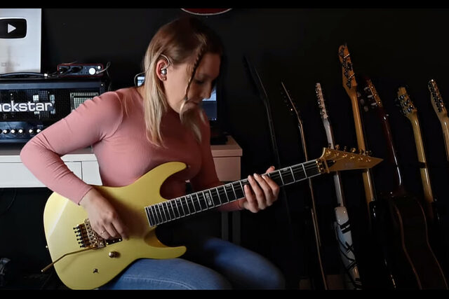 Alex S „Lux Æterna” LTD M-1 Custom ’87 (fot. YouTube / Alex S)