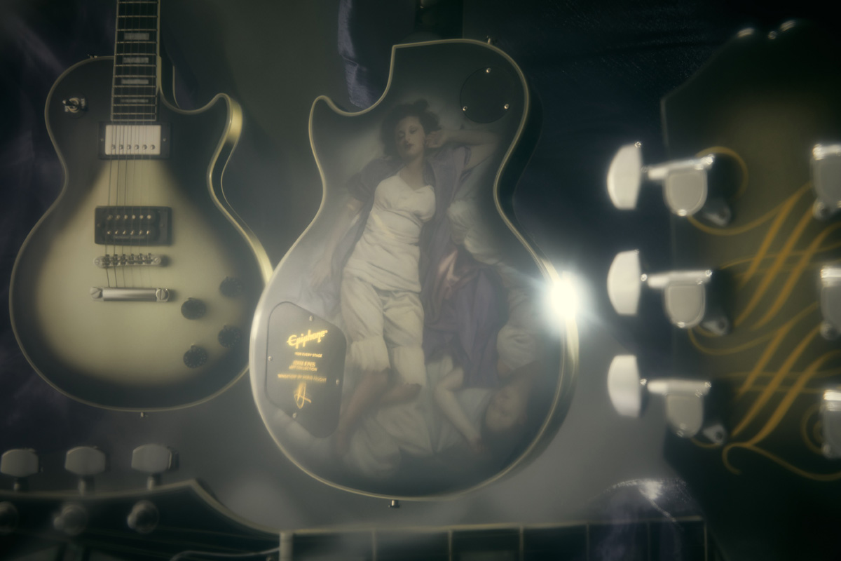 Epiphone Adam Jones Les Paul Custom Art Collection Korin Faught’s „Sensation” (fot. Epiphone)