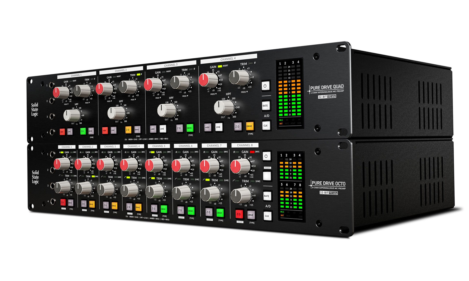 SSL PURE DRIVE QUAD i PURE DRIVE OCTO (fot. Solid State Logic)