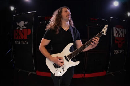 Brett Vaughn & LTD Horizon Custom '87 (fot. YouTube / ESP Guitars USA)