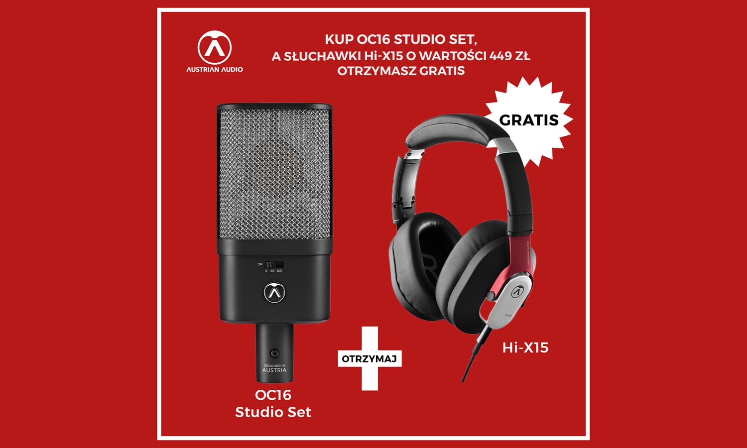 Austrian Audio OC16 Studio Set + Hi-X15 (fot. ESS Audio)