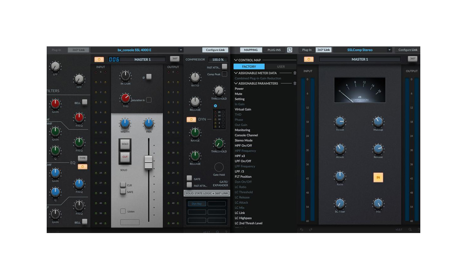 SSL 360° Link & SSL 360° Link Bus Compressor (fot. Solid State Logic)