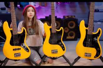 Ellen Alaverdyan & Markbass Yellow Basses (fot. YouTube / EllenPlaysBass)