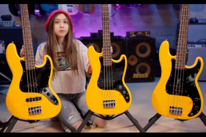 Ellen Alaverdyan & Markbass Yellow Basses (fot. YouTube / EllenPlaysBass)