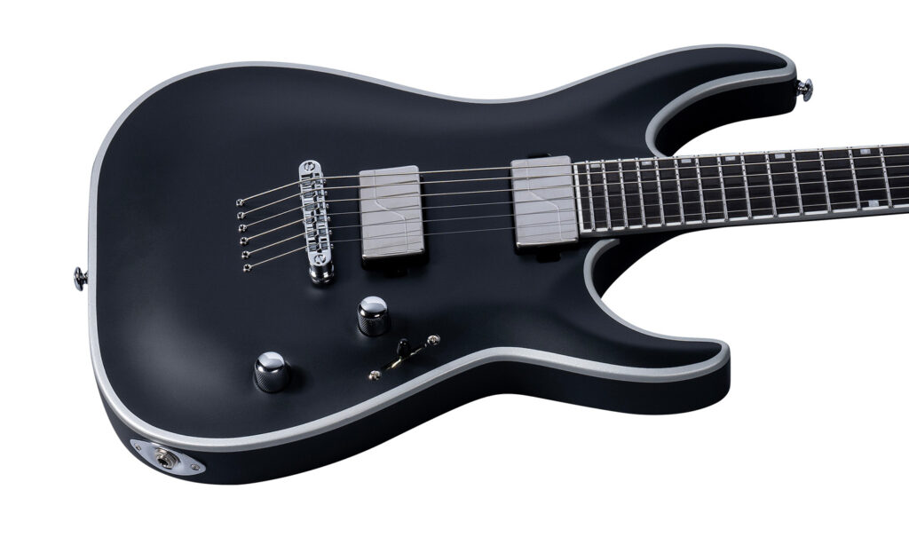 LTD MH-1000NT Bold Binding Black Satin (fot. ESP Guitars)