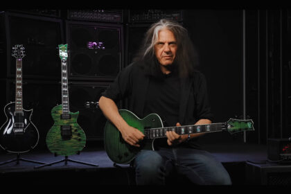 Alex Skolnick & LTD AS-1FR Lime Burst (fot. YouTube / ESP Guitars USA)