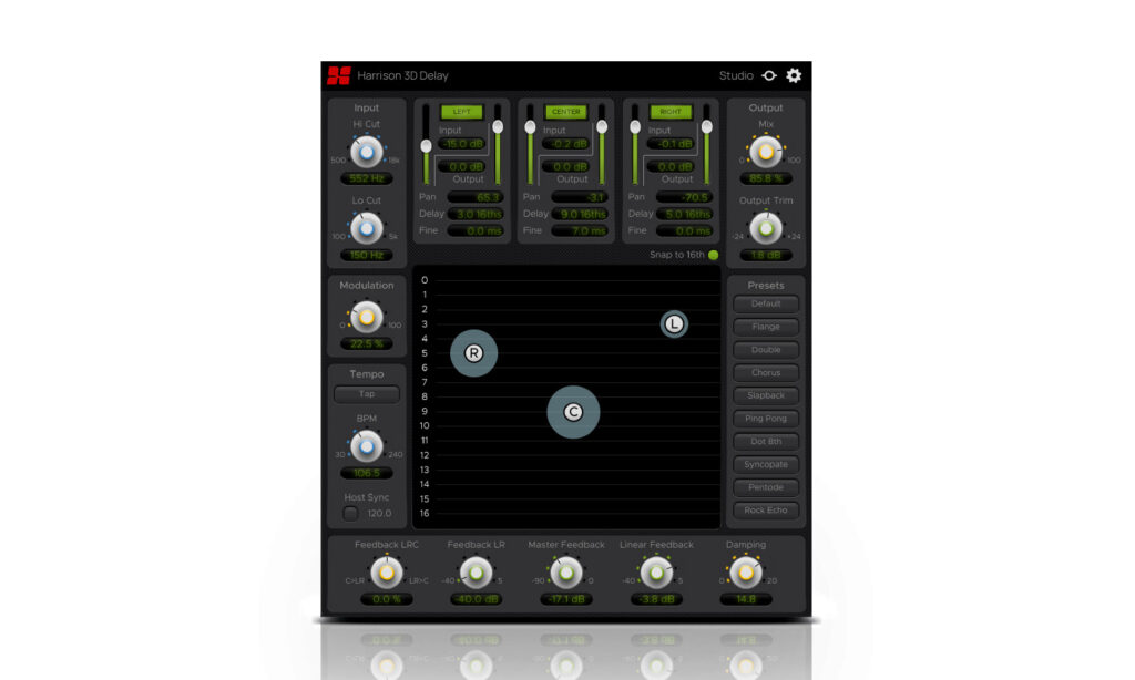 Harrison Audio 3D Delay (fot. Harrison Audio)