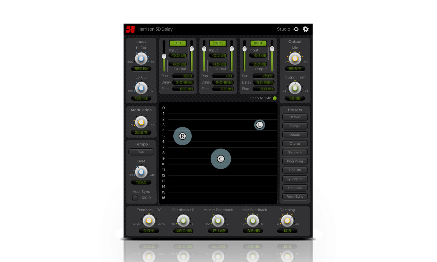 Harrison Audio 3D Delay (fot. Harrison Audio)
