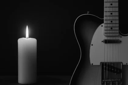 Wspomnienie o Terry’m Reidzie: Jego muzyka zapisana w dźwiękach, które nigdy nie zgasną. (Grafika stworzona z wykorzystaniem sztucznej inteligencji)