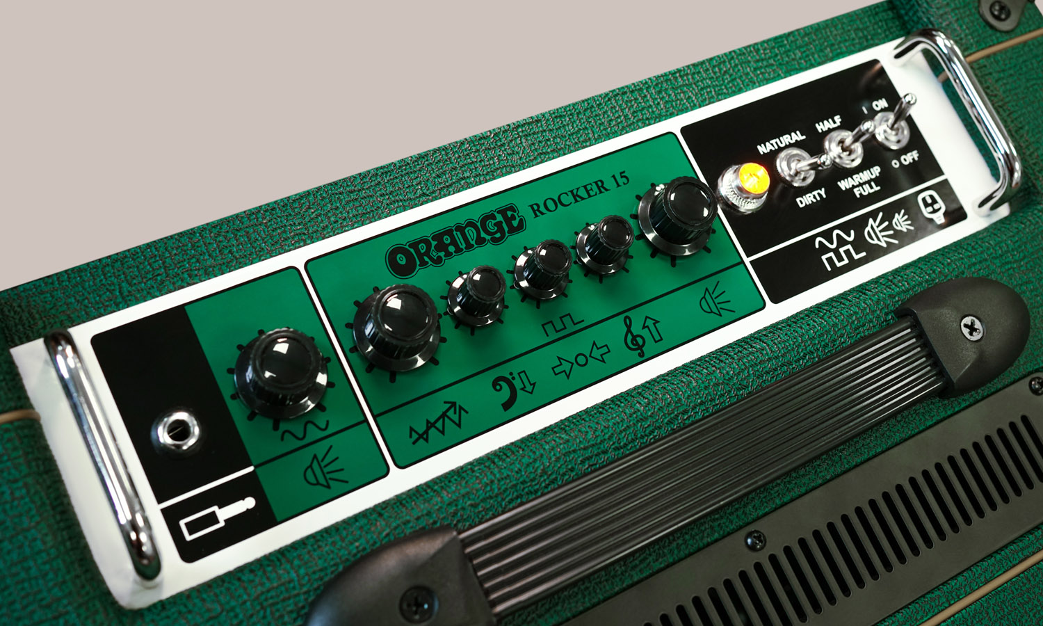 Orange Rocker 15 LTD British Racing Green (fot. Orange Amps)