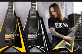 LTD Alexi Arrowhead SE i LTD Alexi Sawtooth SE (fot. ESP Guitars)