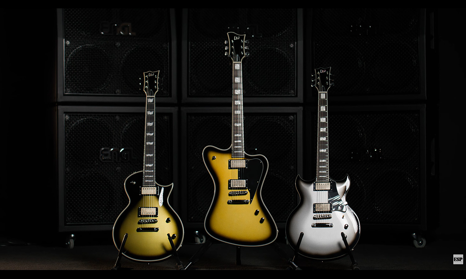 LTD BK-600, LTD Sparrowhawk i LTD Royal Shiva (fot. ESP Guitars)