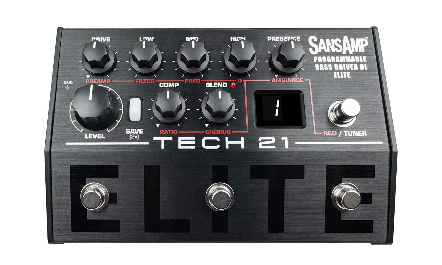Tech 21 SansAmp Programmable Bass Driver ELITE (fot. Tech 21)