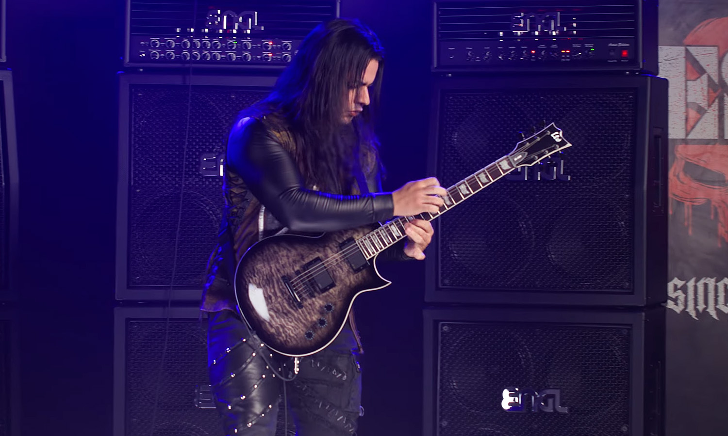 Luis Kalil & LTD EC-400QM (fot. ESP Guitars)